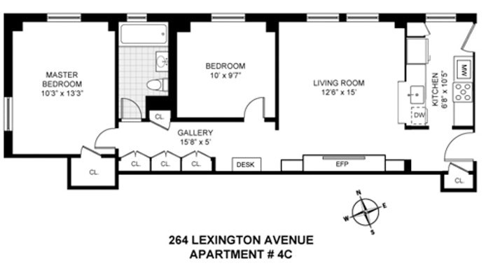 Floorplan for 264 Lexington Avenue