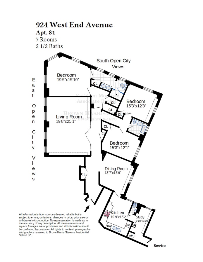 Floorplan for 924 West End Avenue, 81