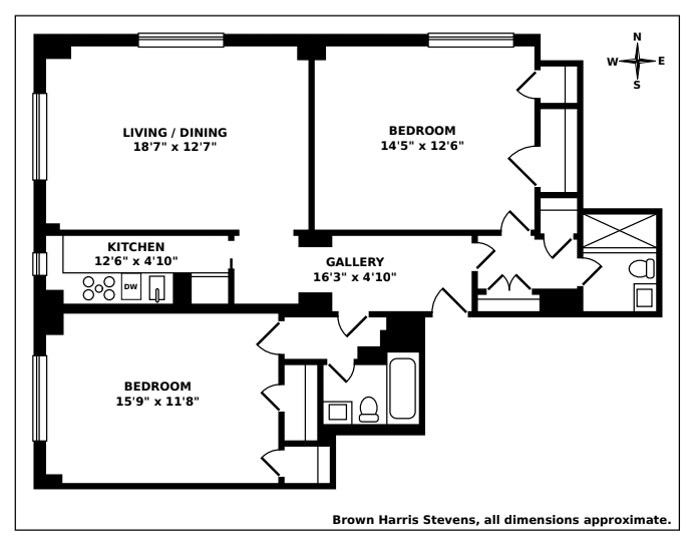Floorplan for 10 Park Avenue, 18K