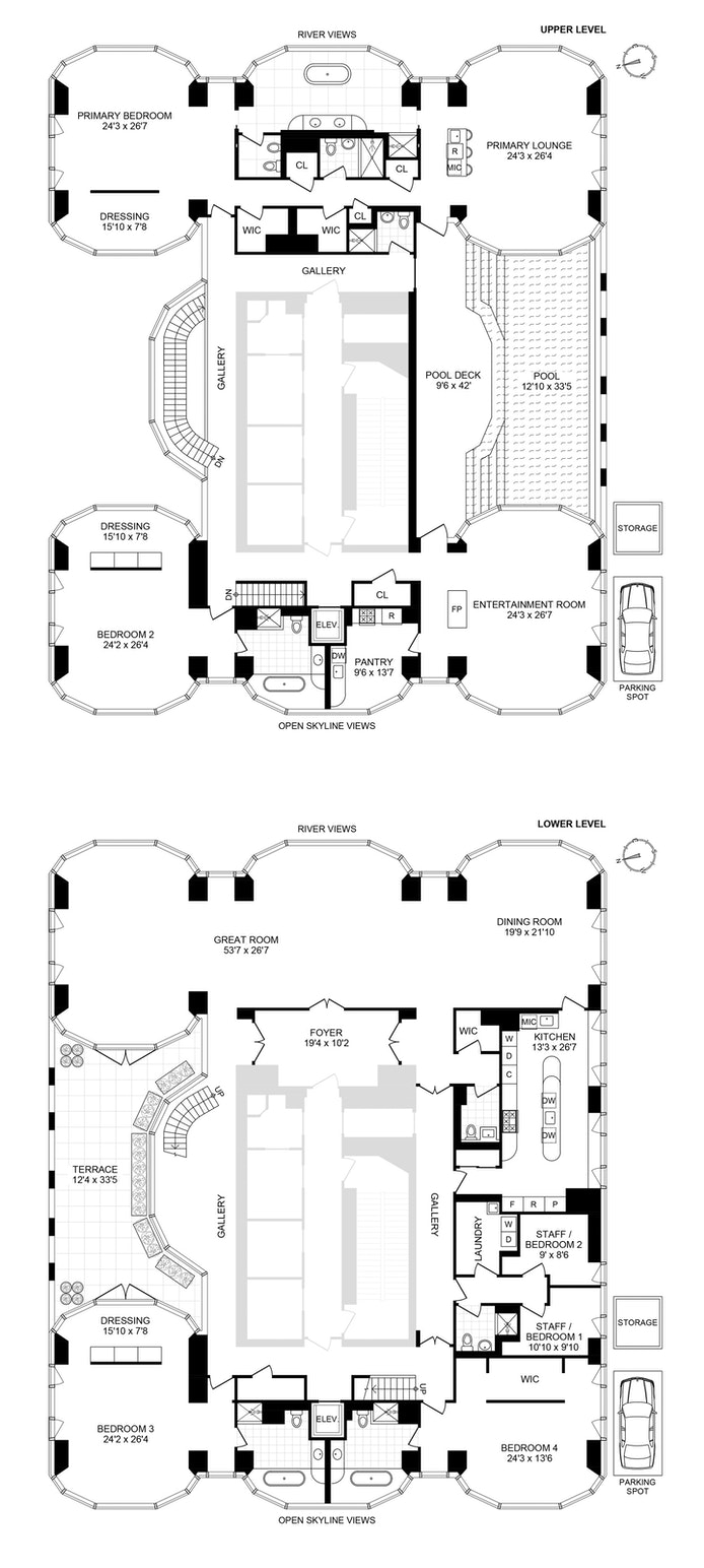 Floorplan for 50 United Nations Plaza, PH42/43