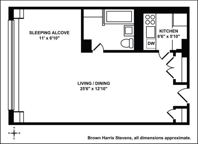 Floorplan for 101 West 12th Street, 14T