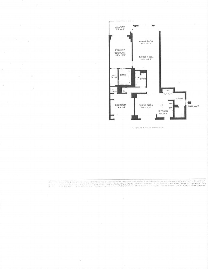 Floorplan for 250 West 90th Street, 5A