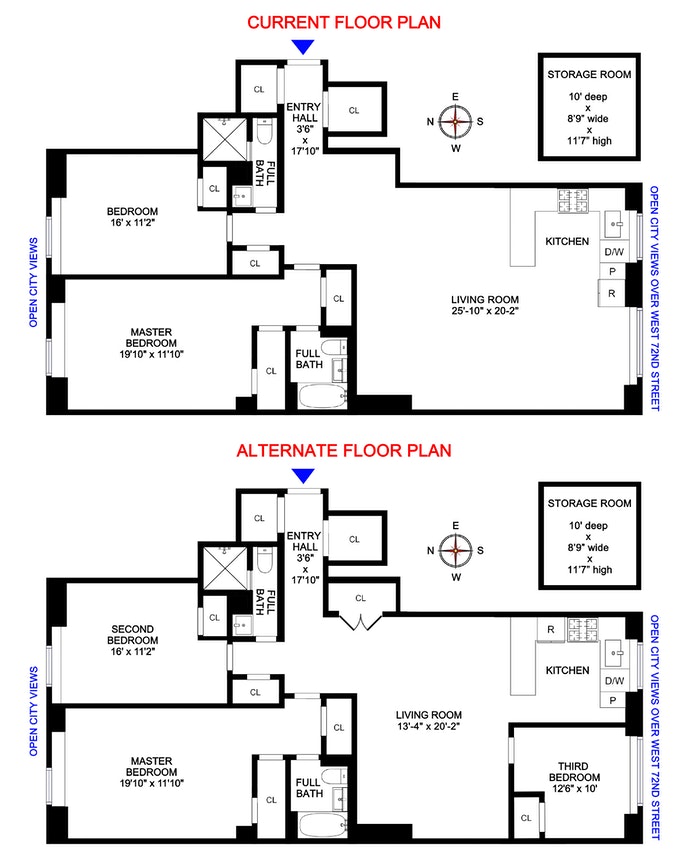 Floorplan for 263 West End Avenue, 8G
