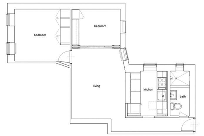 Floorplan for 92 Perry Street, 12A