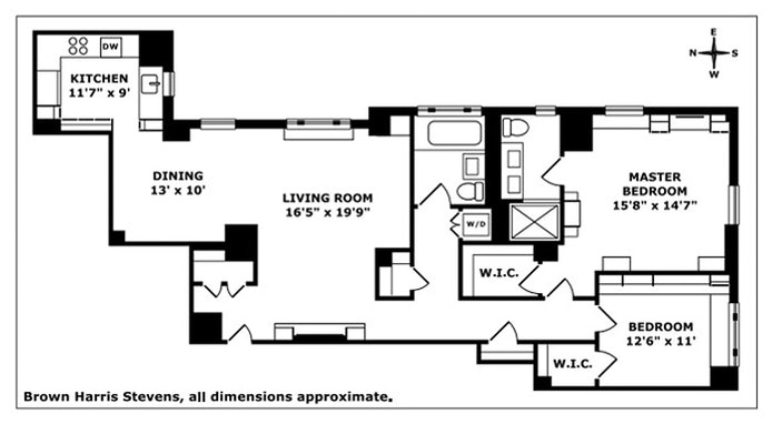 Floorplan for 219 West 81st Street, 7B