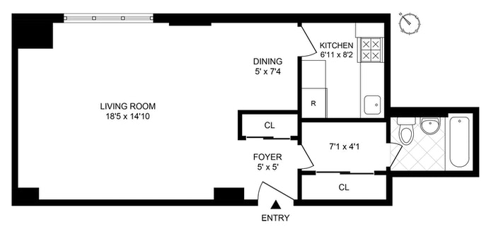Floorplan for 333 East 79th Street, 2U