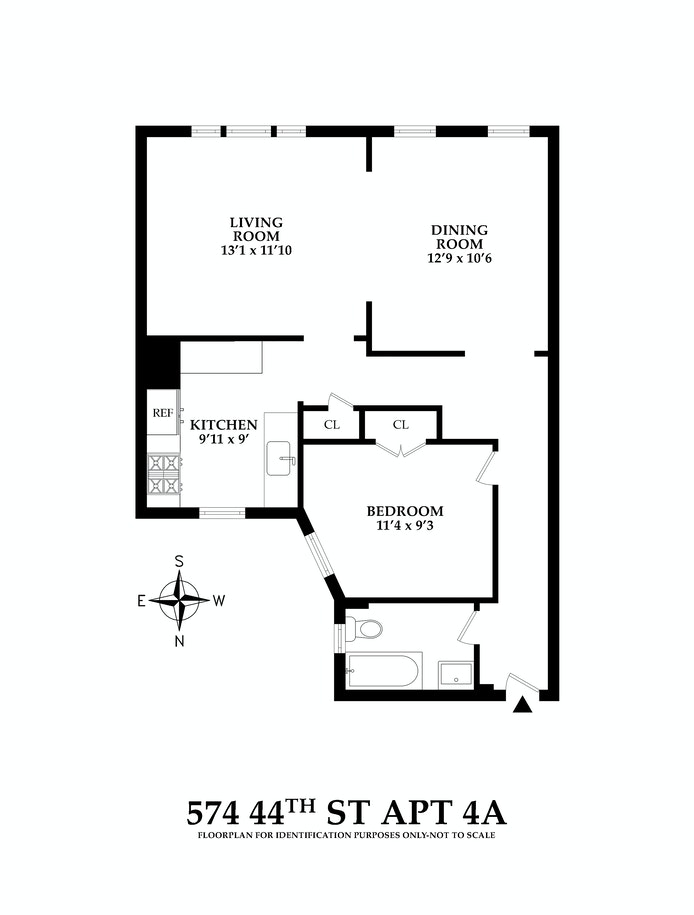 Floorplan for 574 44th Street