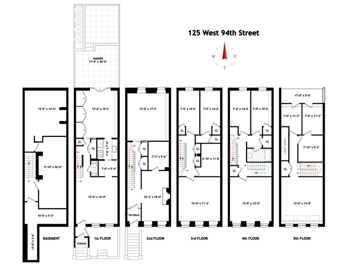 Floorplan for 125 West 94th Street