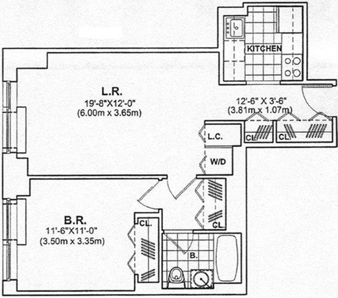Floorplan for 215 East 96th Street, 37F
