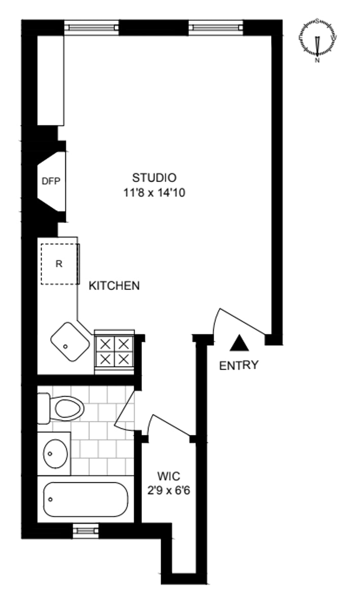 Floorplan for 86 Horatio Street, 3B