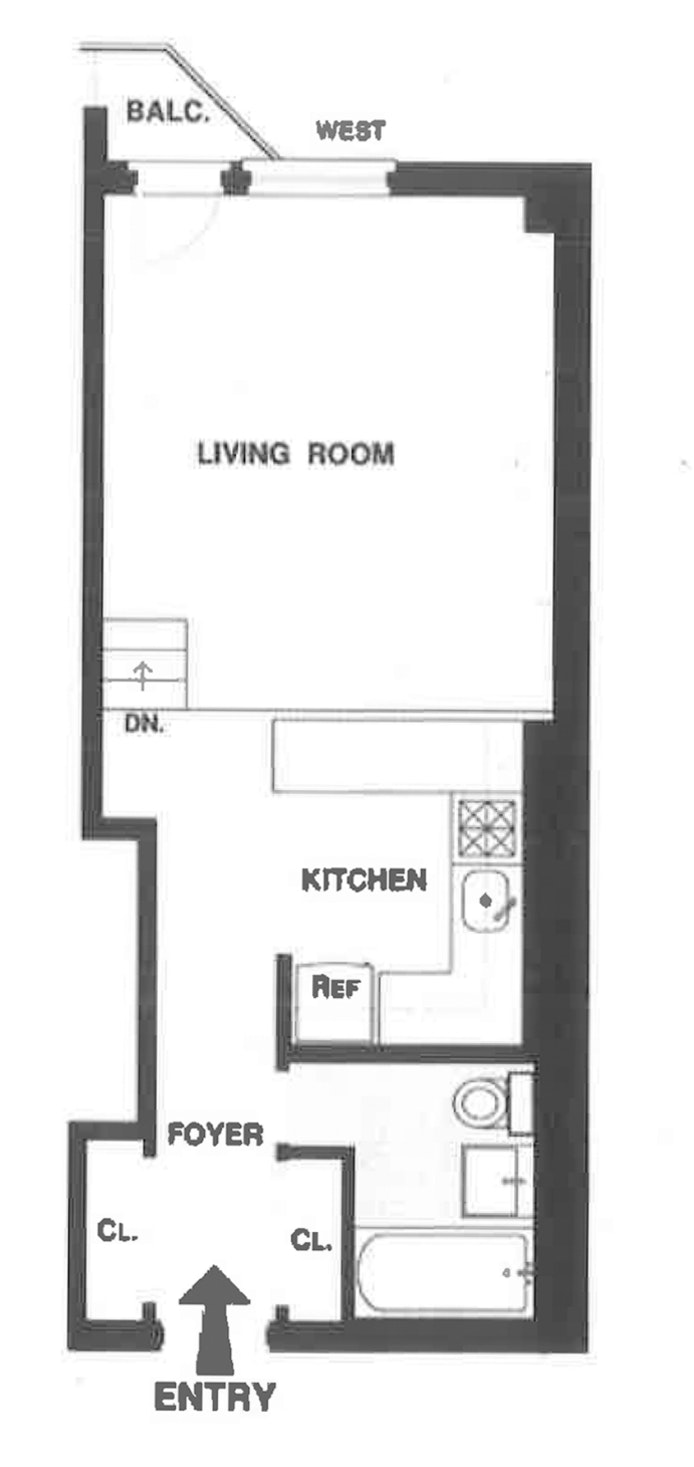 Floorplan for 211 Thompson Street