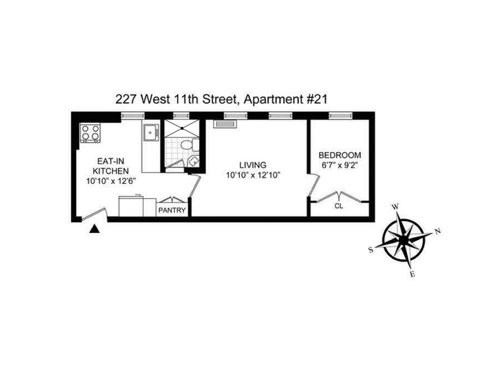 Floorplan for 227 West 11th Street, 21