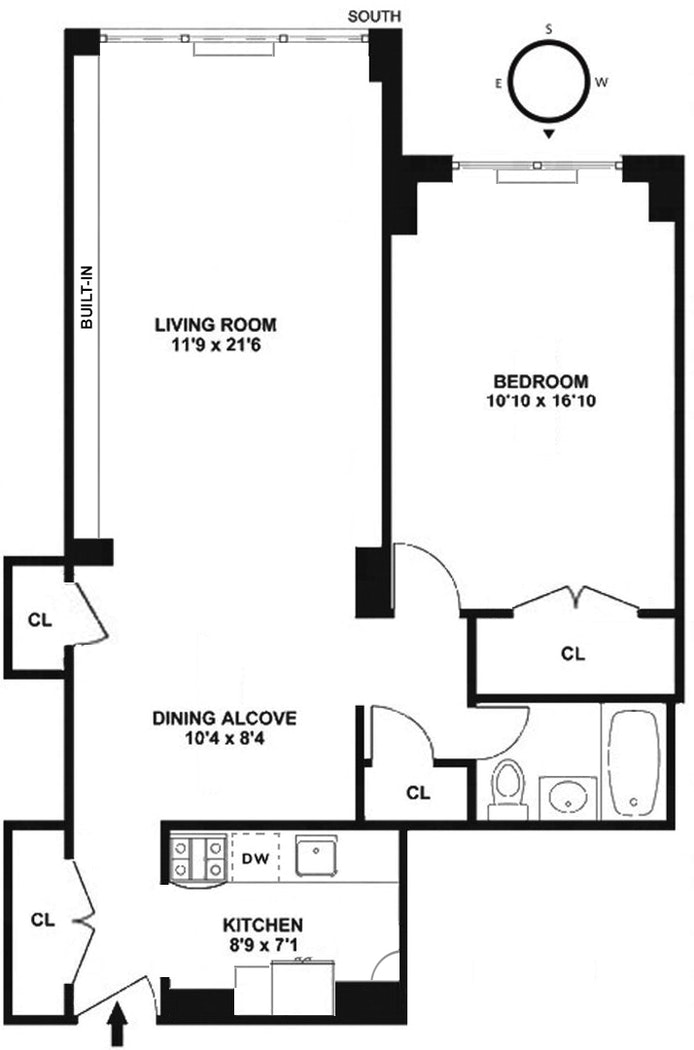 Floorplan for 520 East 72nd Street, 4T