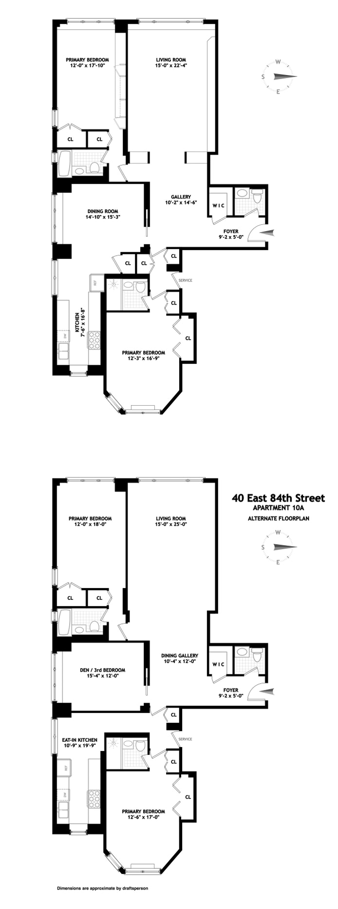 Floorplan for 40 East 84th Street, 10A