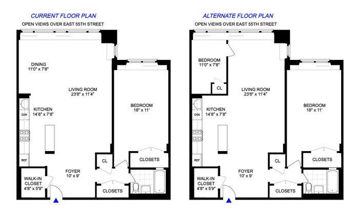 Floorplan for 420 East 55th Street, 5E