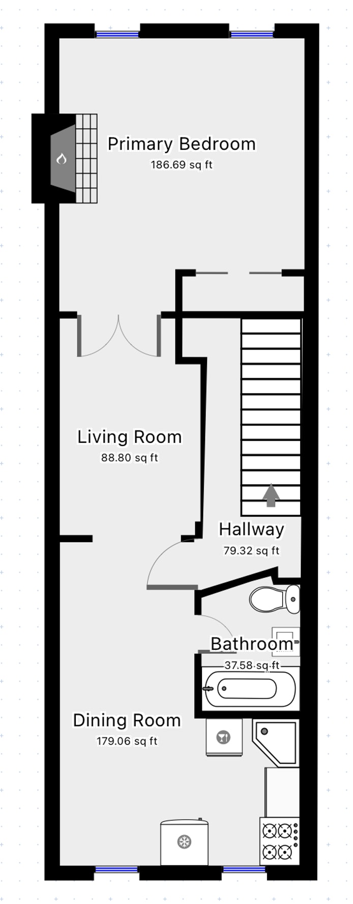 Floorplan for 4 First Place
