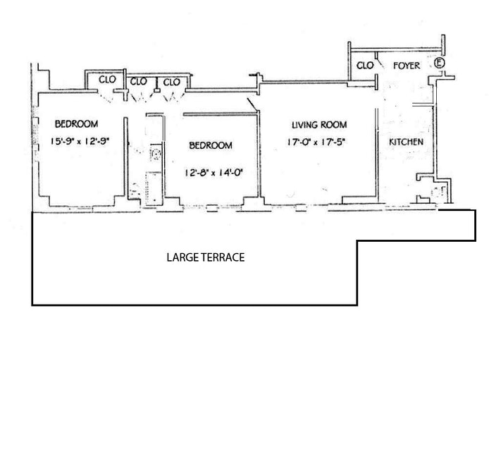 Floorplan for 240 West 98th Street, 10E