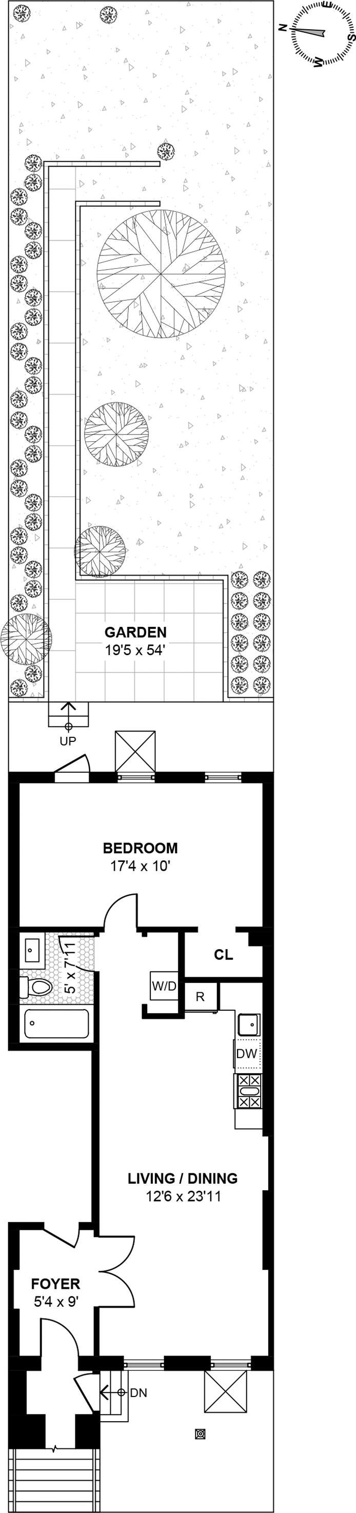 Floorplan for 287 Clermont Avenue