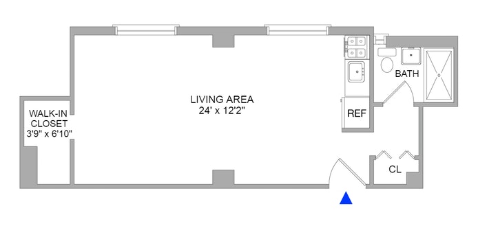 Floorplan for 66 Madison Avenue, 12J