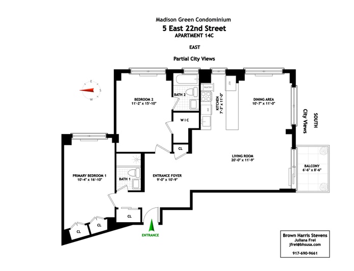 Floorplan for 5 East 22nd Street, 14C