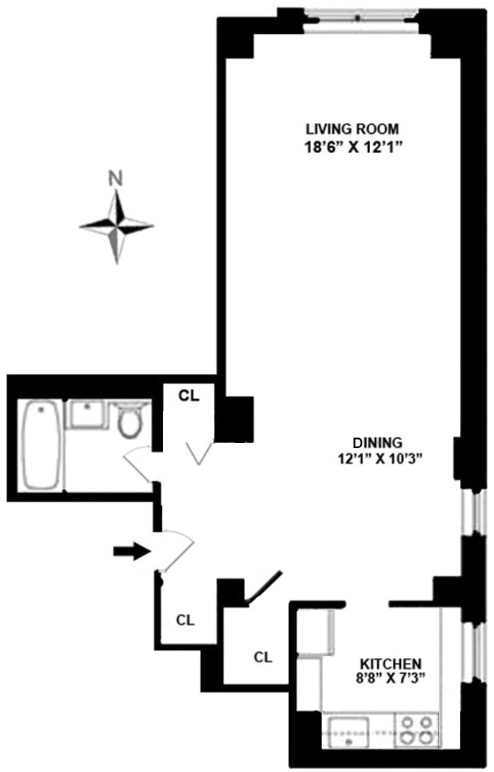 Floorplan for 520 East 72nd Street, 10R