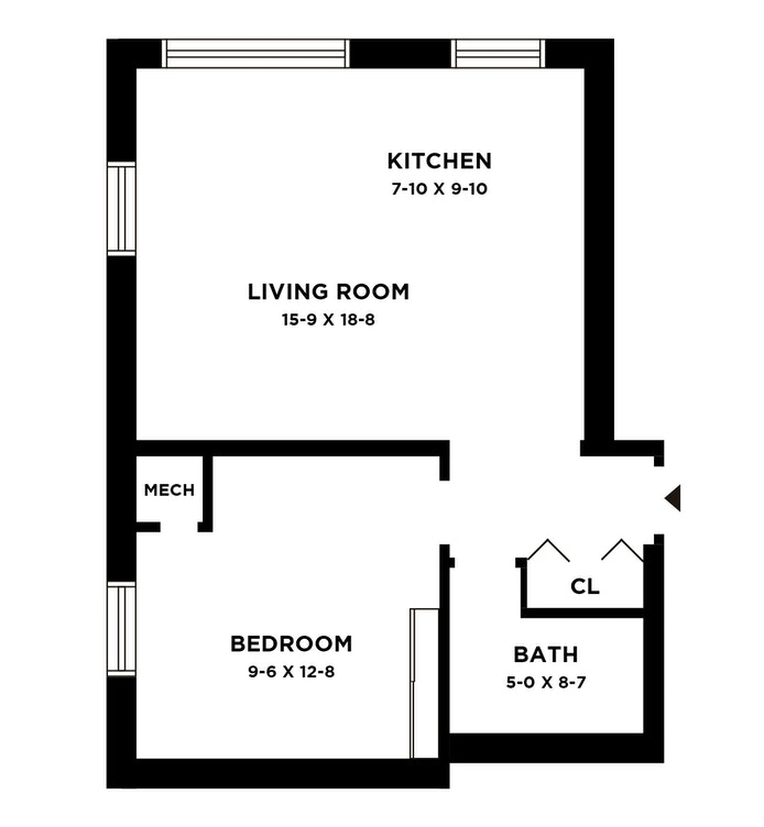 Floorplan for 420 64th Street, 5B