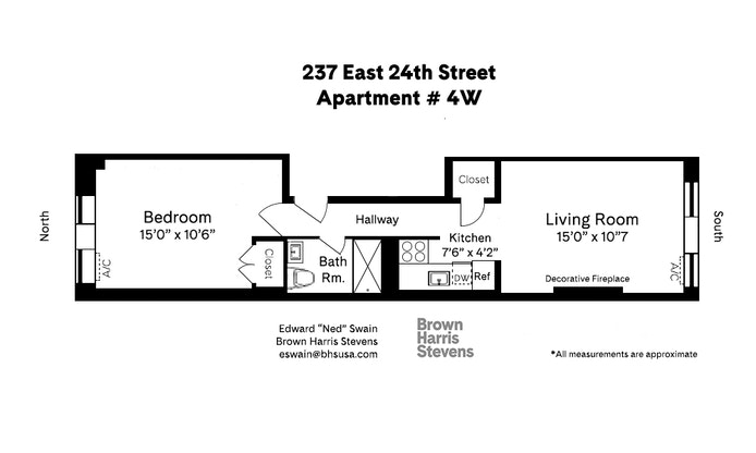 Floorplan for 237 East 24th Street, 4W