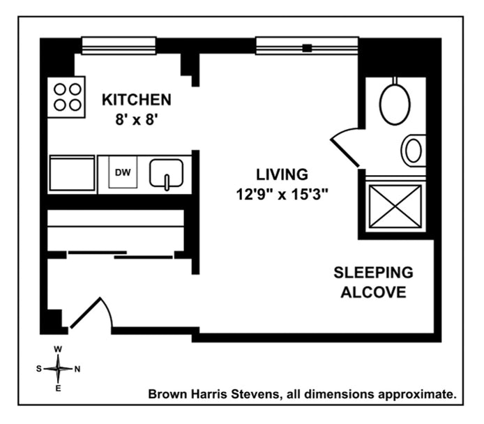 Floorplan for 33 Riverside Drive, 4D