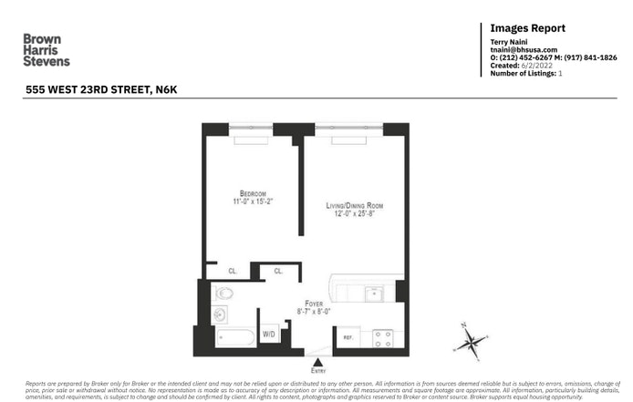 Floorplan for 555 West 23rd Street, N6K