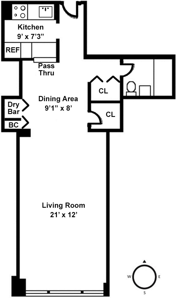 Floorplan for 520 East 72nd Street, 7J