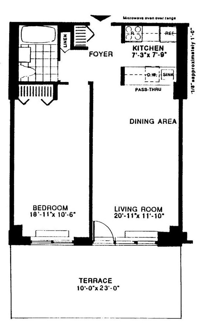 Floorplan for 2 South End Avenue, 2E