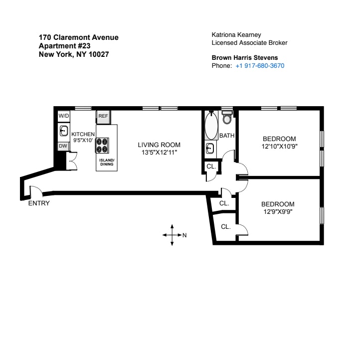 Floorplan for 170 Claremont Avenue, 23