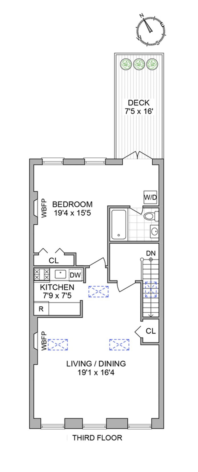 Floorplan for 459 West 24th Street