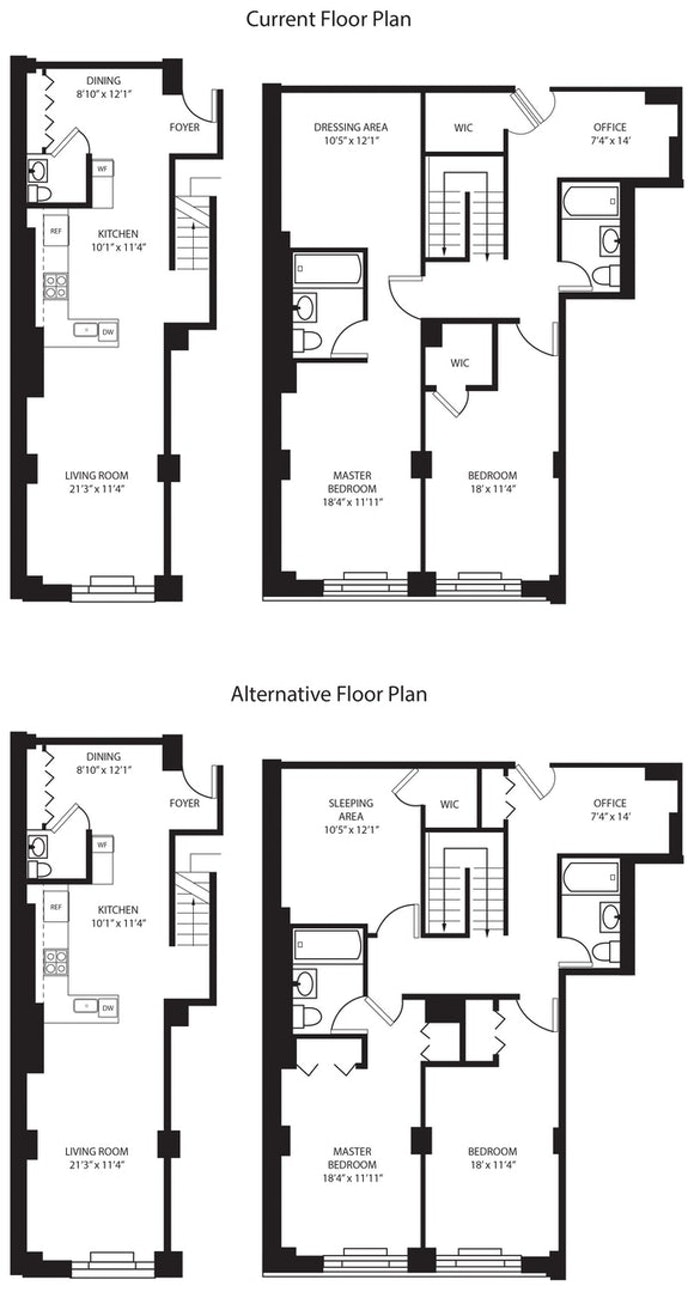 Floorplan for 380 Lenox Avenue, 3H/4H