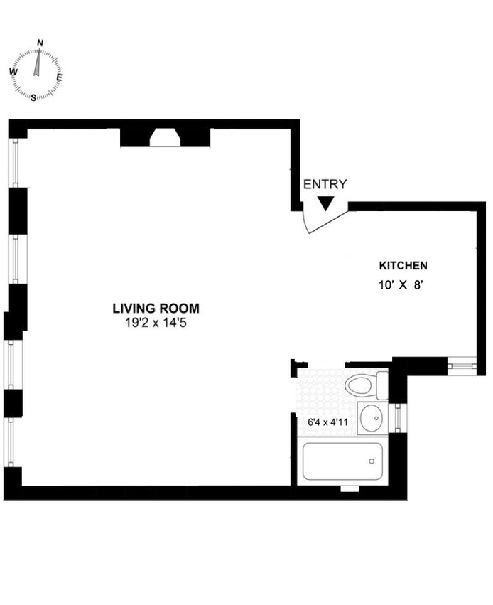 Floorplan for 104 -106 Bedford St, 5D