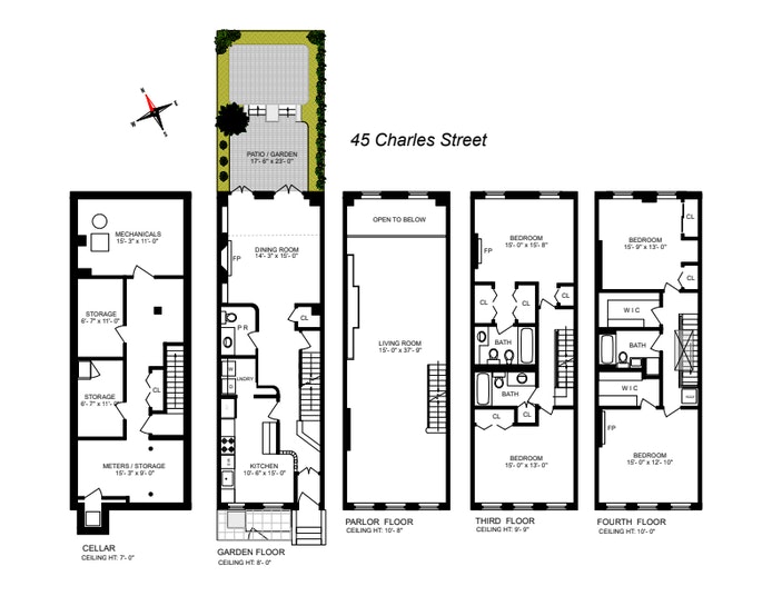 Floorplan for 45 Charles Street