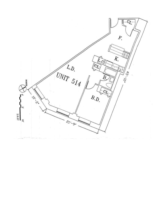 Floorplan for 99 John Street, 514