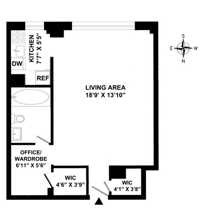 Floorplan for 400 East 52nd Street, 4I
