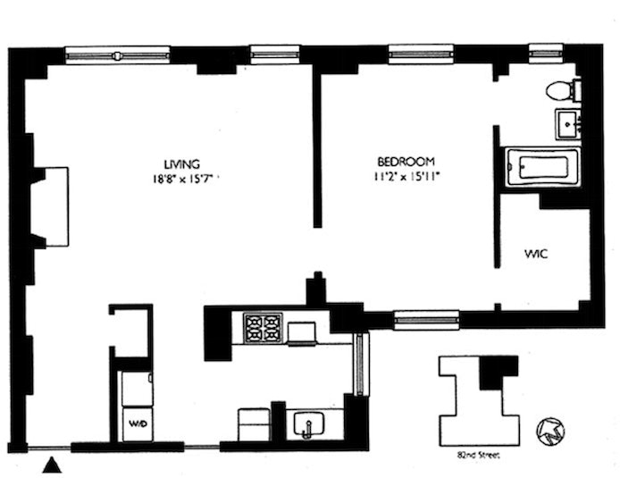 Floorplan for 167 East 82nd Street, 10D