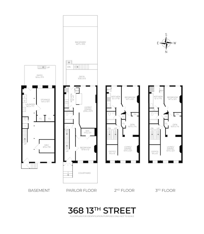 Floorplan for 368 13th Street