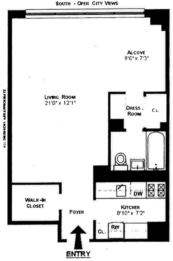 Floorplan for 142 West End Avenue, 20R