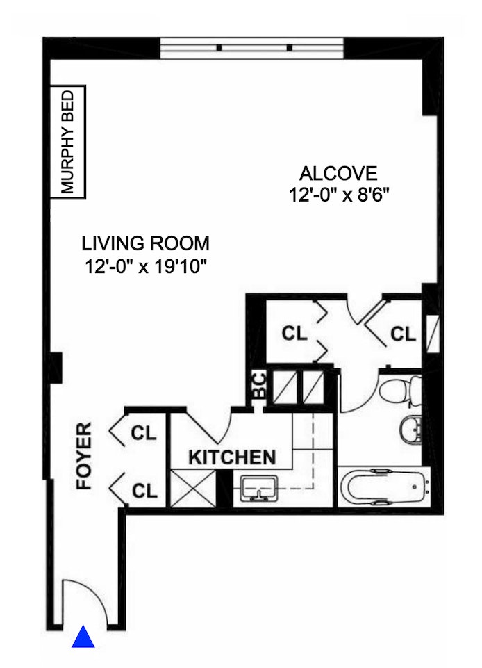 Floorplan for 220 East 57th Street, 16J