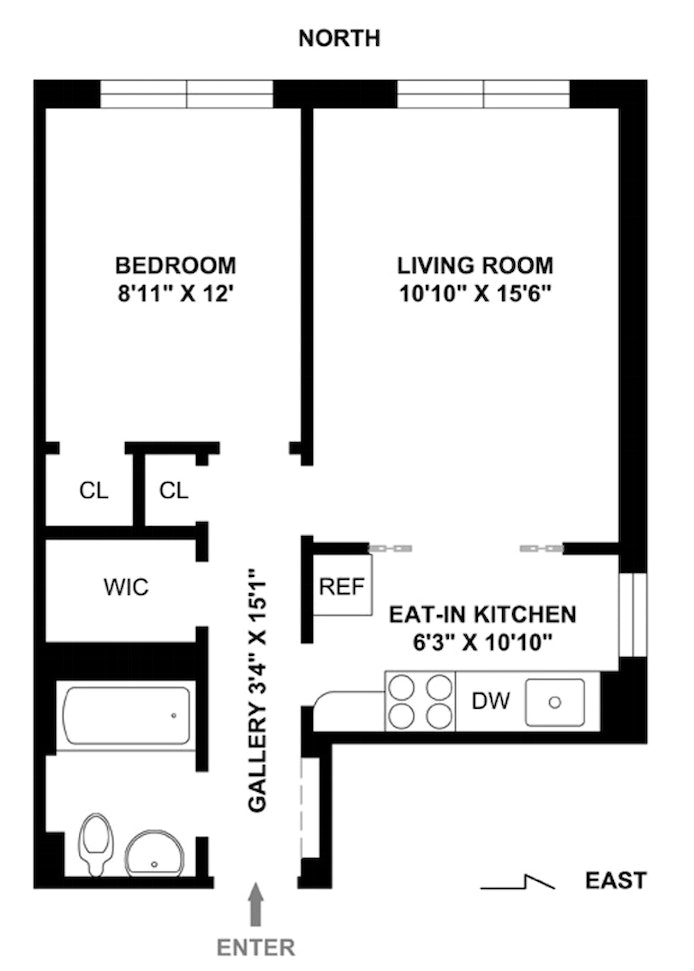 Floorplan for 38 Gramercy Park North, 4F