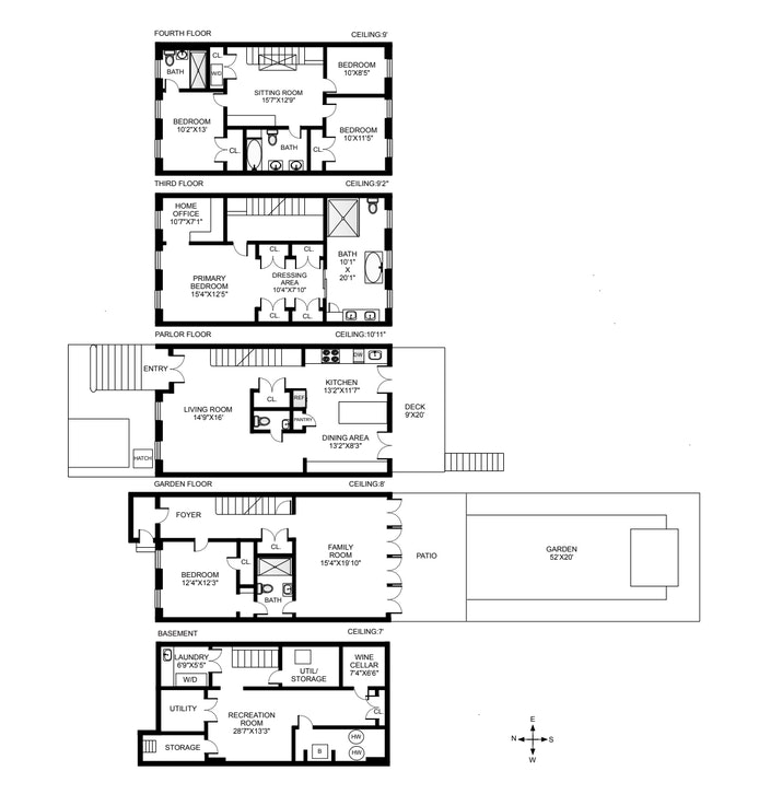 Floorplan for 168 Bergen Street, Townhouse