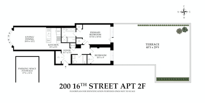 Floorplan for 200 16th Street, 2F