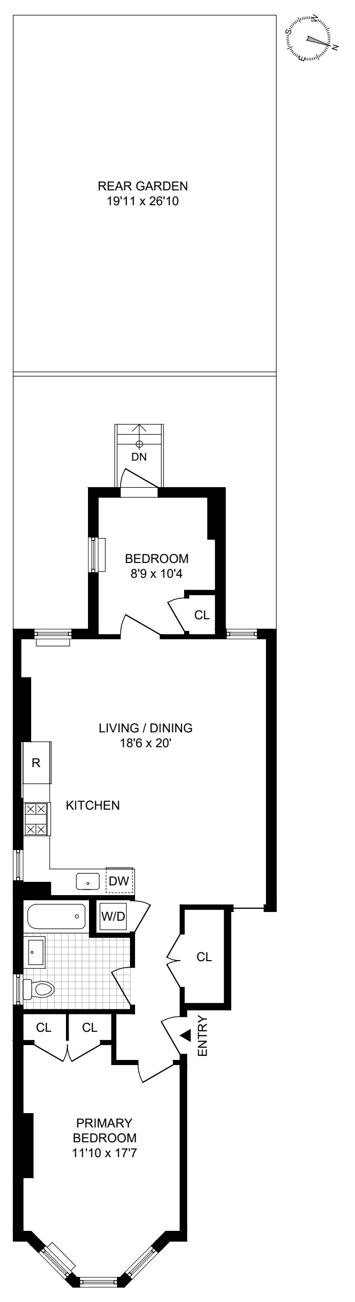 Floorplan for 49 Sutton Street, 1
