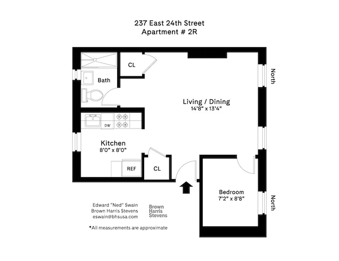 Floorplan for 237 East 24th Street, 2R