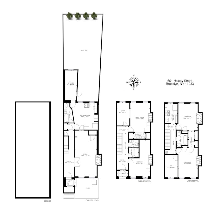 Floorplan for 601 Halsey Street
