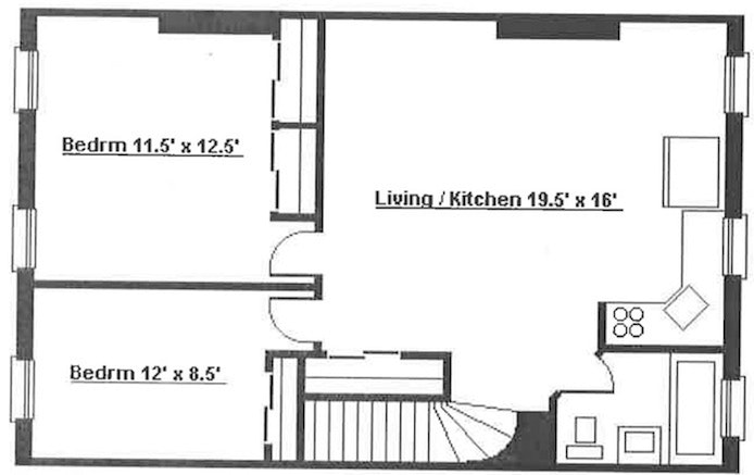 Floorplan for 175 Gates Avenue, 3