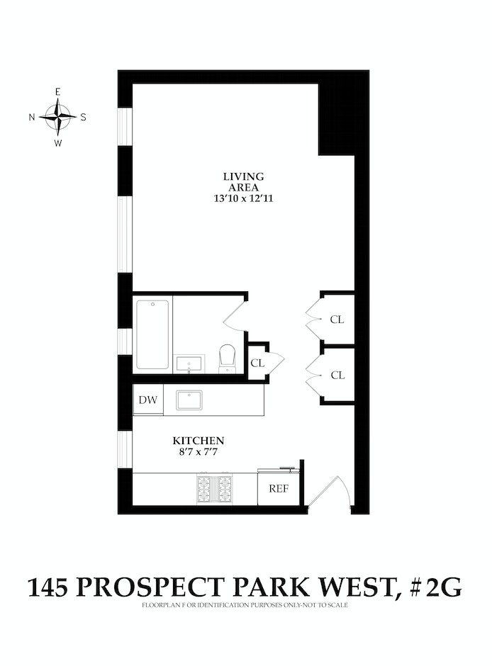 Floorplan for 145 Prospect Park West, 2G